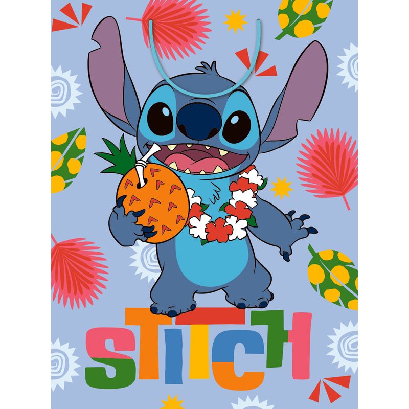 Jumbo Gift Bag Disney Stitch  44cm H x 33cm W x 10cm D