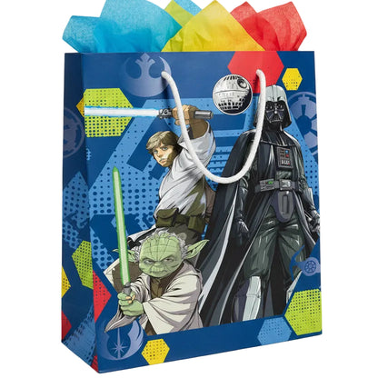 Medium Gift Bag Star Wars Shapes 22cm H x 17cm W x 10cm D