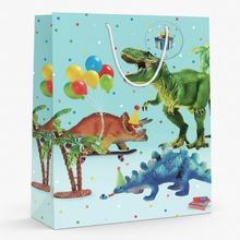 Large Gift Bag Boy Dinosaur 32cm H x 25cm W x 12cm D
