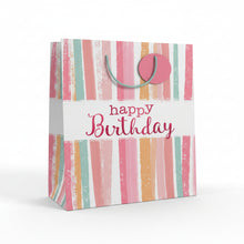 Large Gift Bag  Female Stripes 32cm H x 25cm W x 12cm D