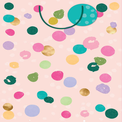 Jumbo Gift Bag Female Spots  44cm H x 33cm W x 10cm D