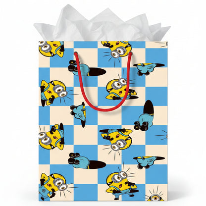 Medium Gift Bag Minion Rocket 22cm H x 17cm W x 10cm D