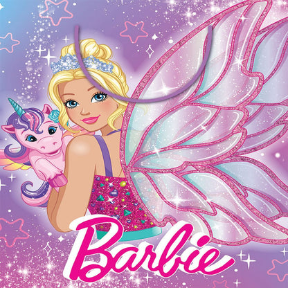 Large Gift Bag Barbie Fairy 32cm H x 25cm W x 12cm D