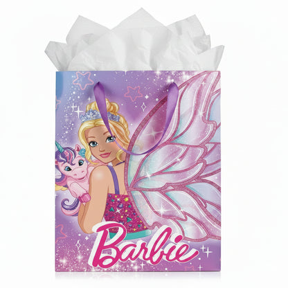 Large Gift Bag Barbie Fairy 32cm H x 25cm W x 12cm D
