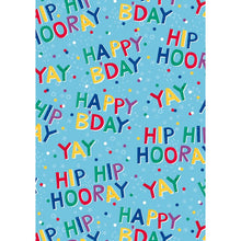 Folded Wrap Boy Birthday 70cm x 49cm