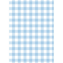 Folded Wrap Baby Blue Gingham 70cm x 49cm