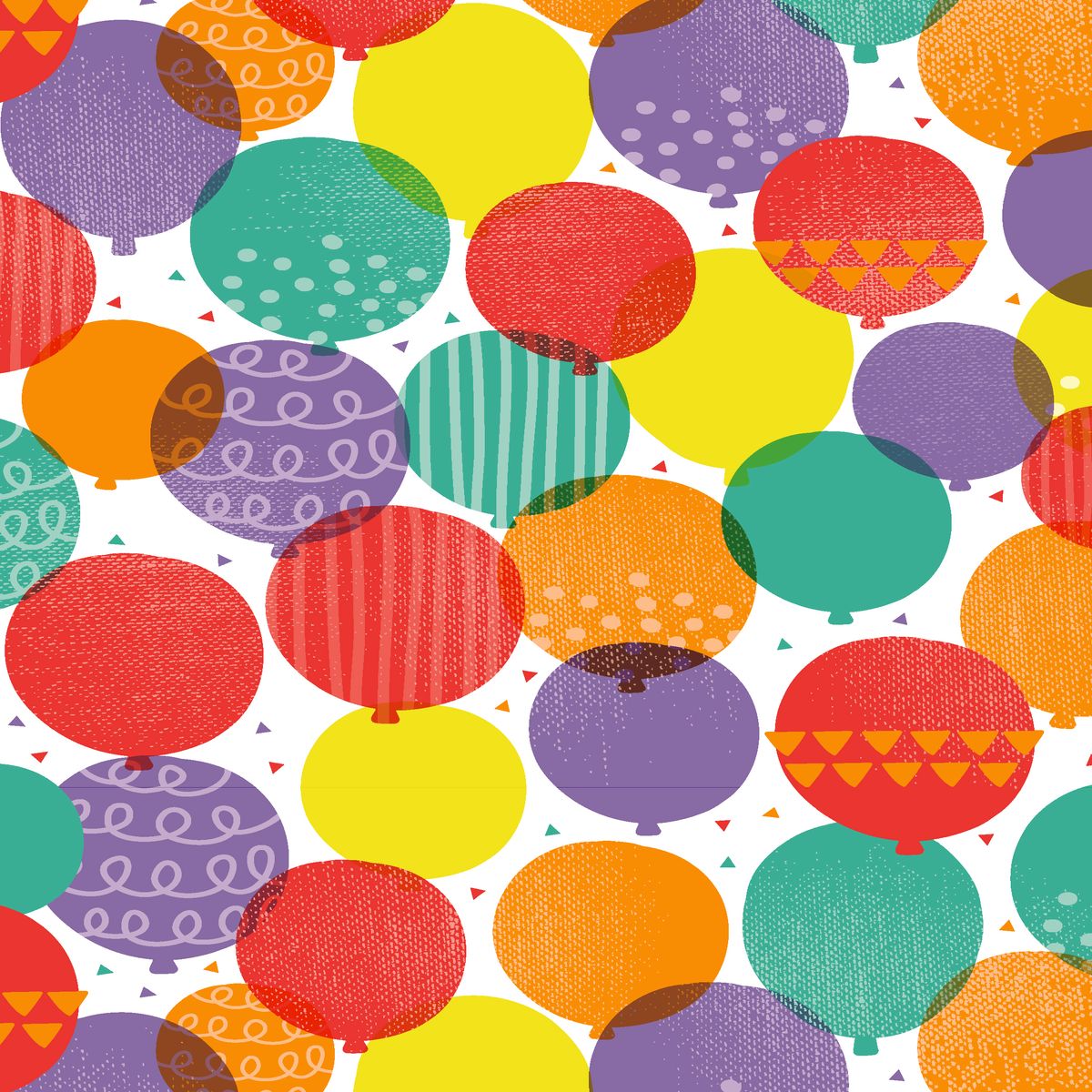 Folded Wrap Birthday Balloons 70cm x 49cm