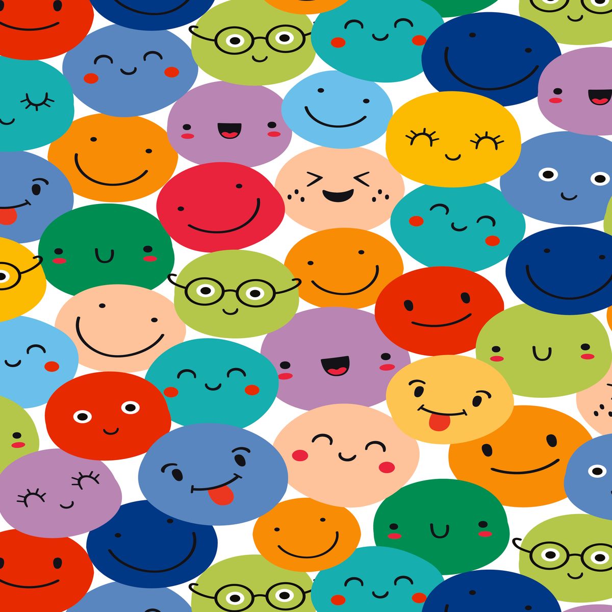 Folded Wrap Gen Kids Smiley 70cm x 49cm