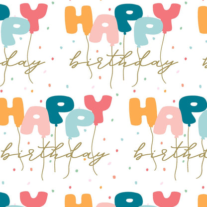 Folded Wrap Female Bday Balloons 70cm x 49cm
