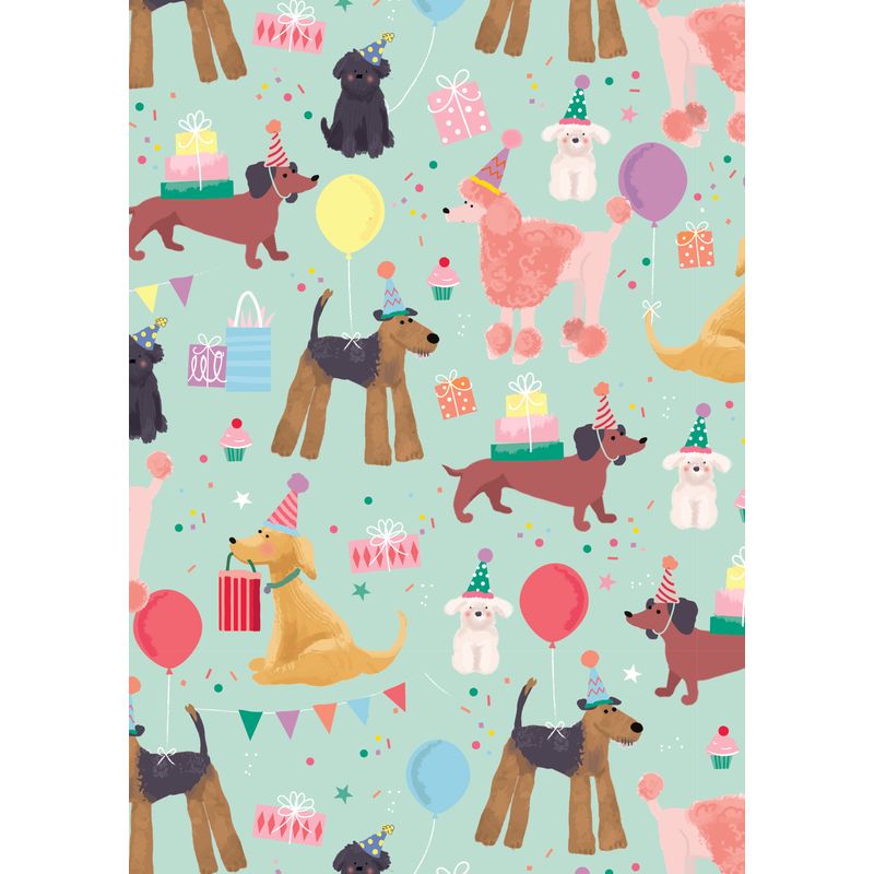 Folded Wrap Girl Puppy 70cm x 49cm