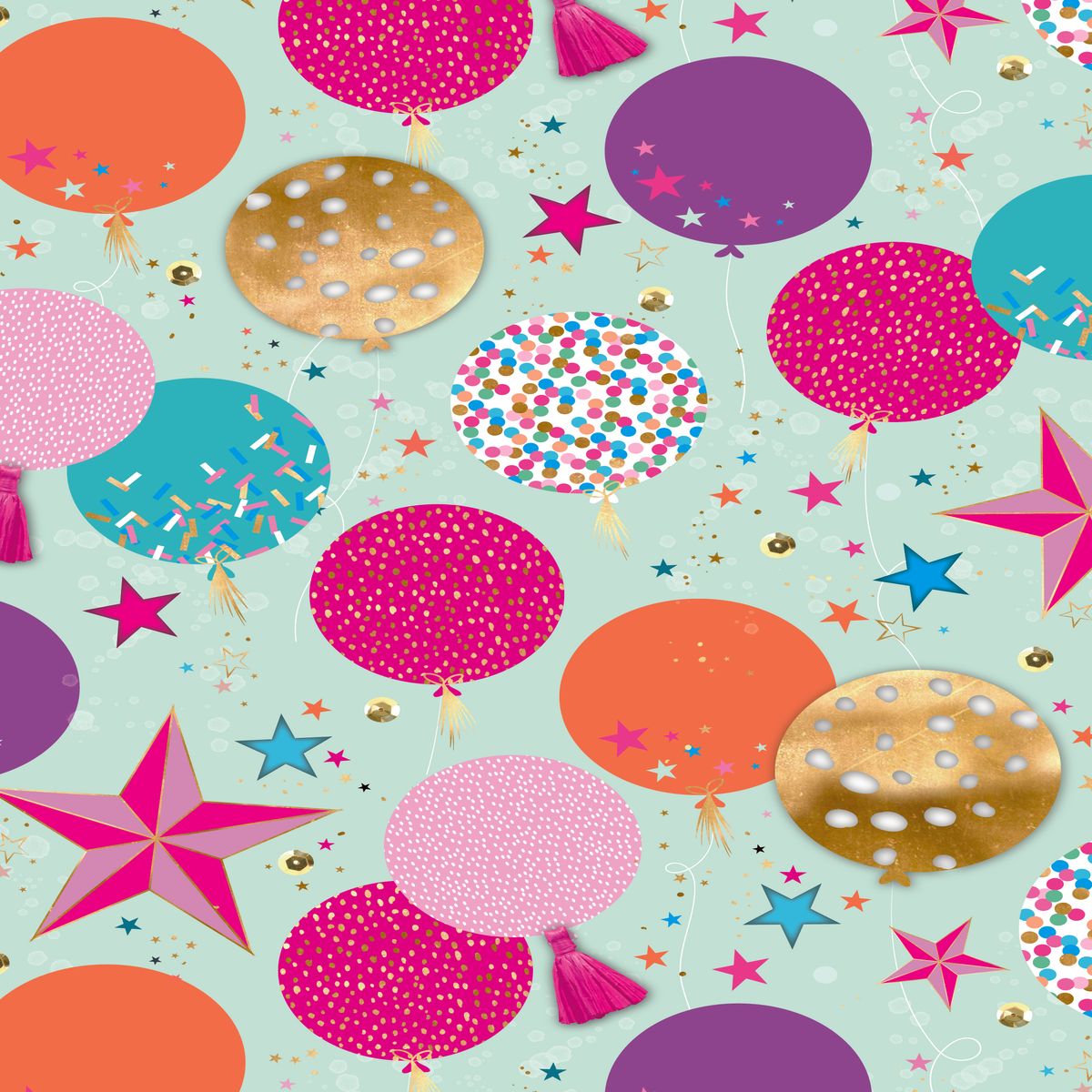 Folded Wrap Girl Balloon 70cm x 49cm