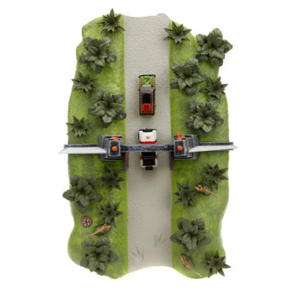 Jurassic Park Nano Scene Diorama With 2 Vehicles