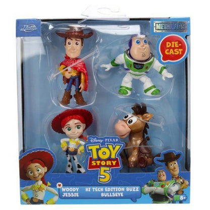 Toy Story 5 Jessie, Woody, Buzz & Bullseye Metalfigs 2.5" Die-Cast Figure 4-Pack