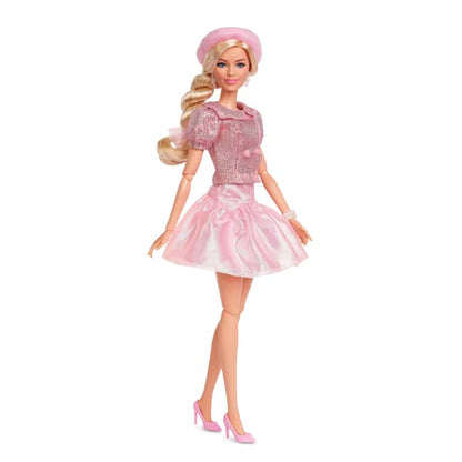 Barbie The Movie Doll Margot Robbie As Barbie Collectible Doll Wearing Pink Blouse & Skirt Set