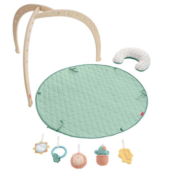 Fisher-Price Wooden Lay And Play Deluxe Activity Gym