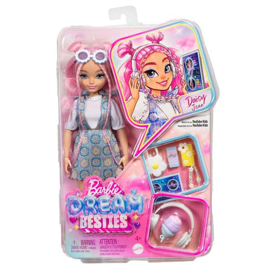 Barbie Dream Besties Daisy Jean doll in blister packaging with music accessories