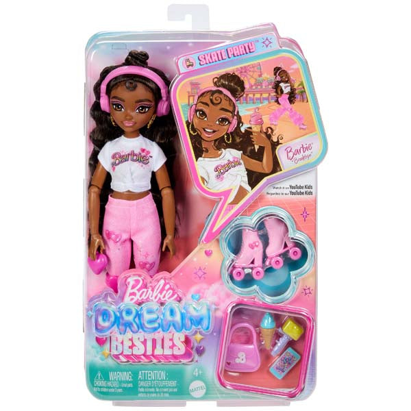 Barbie Dream Besties Skate Party Brooklyn  Doll And Accessories
