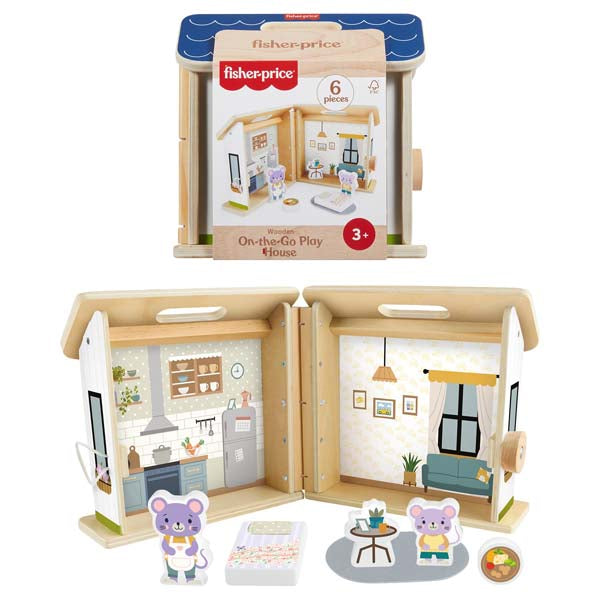 Fisher-Price Wooden On-The-Go Play House
