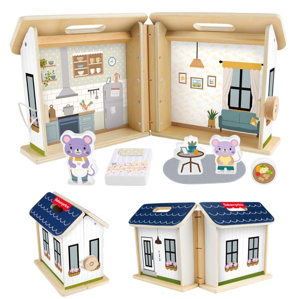Fisher-Price Wooden On-The-Go Play House