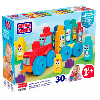 Mega Bloks  Build & Match Animal Tractor