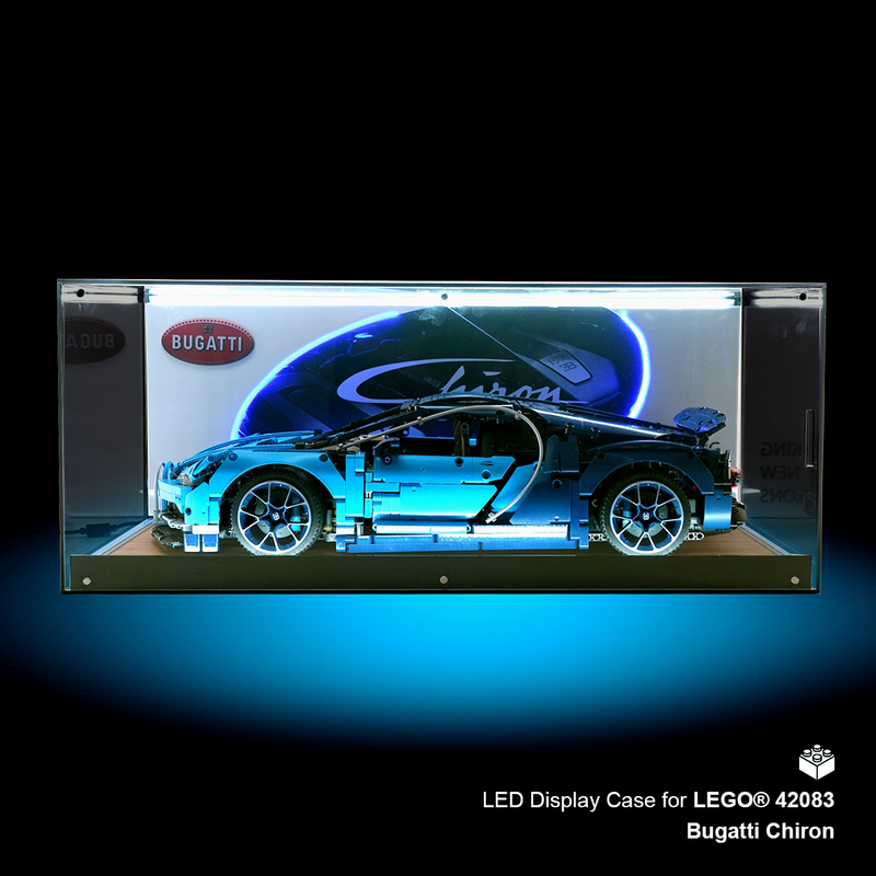 LED Display Case For LEGO® 42083 Bugatti Chiron