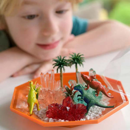 4M Crystal Growing Dinosaur Crystal Terrarium