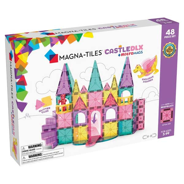 Magna Tiles Castle DLX + microMAGS 48 Piece Set