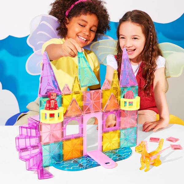 Magna Tiles Castle DLX + microMAGS 48 Piece Set