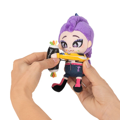 Kpop Demon Hunters 4" Retractable Plush Clips Rumi
