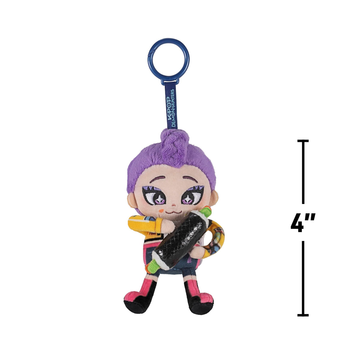 Kpop Demon Hunters 4" Retractable Plush Clips Rumi
