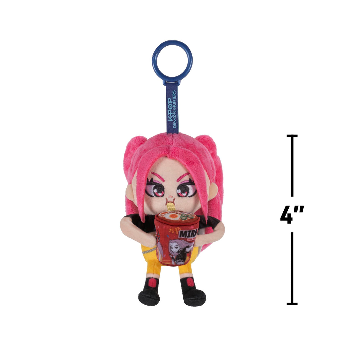 Kpop Demon Hunters 4" Retractable Plush Clips Mira