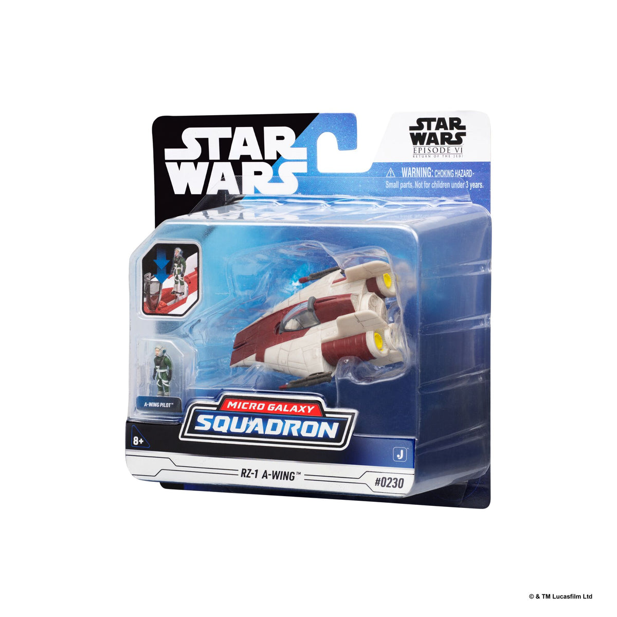 Star Wars Micro Galaxy Squadron A-wing vehicle in sealed retail packaging