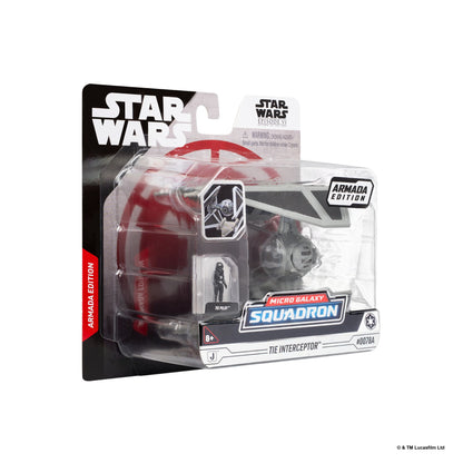 Star Wars Tie Interceptor miniature packaging shown from the opposite side.