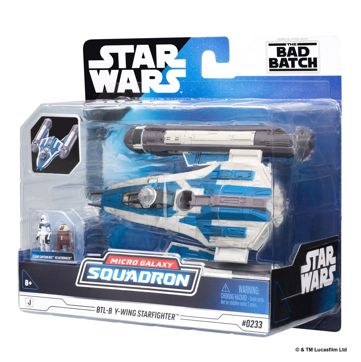 Star Wars Micro Galaxy 5" Medium Vehicles BTL-B Y-Wing Star Fighter