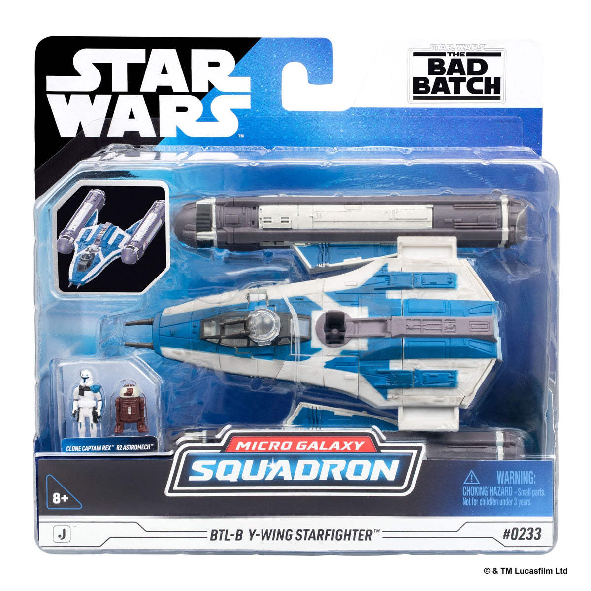 Star Wars Micro Galaxy 5" Medium Vehicles BTL-B Y-Wing Star Fighter