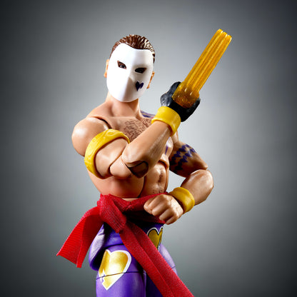 WWE x Street Fighter Shawn Michaels Action Figure & Accessories, 6" Collectible Vega Mashup Set