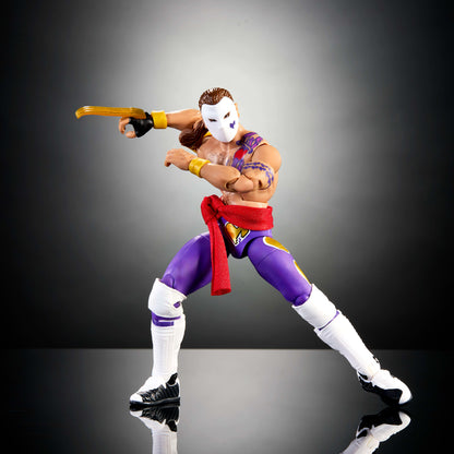 WWE x Street Fighter Shawn Michaels Action Figure & Accessories, 6" Collectible Vega Mashup Set