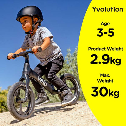 Yvolution Velo Pro Balance Bike Black