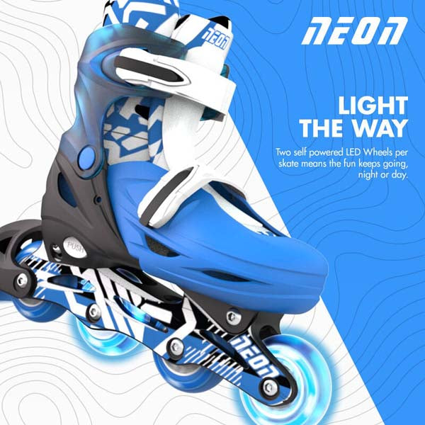 Yvolution Neon Combo Skates (3-6) Blue