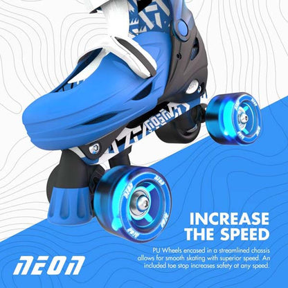 Yvolution Neon Combo Skates (3-6) Blue