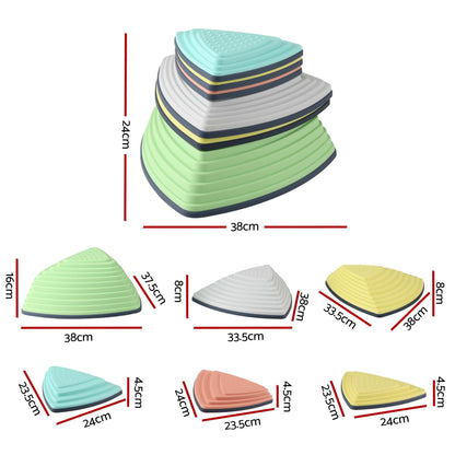 Keezi Kids Stepping Stones 6PCS Balance Stones Indoor Outdoor Toy