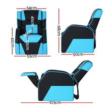 Keezi Kids Recliner Chair PU Leather Gaming Sofa Lounge Couch Children Armchair