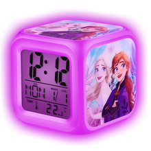 Disney Frozen Cube Alarm Clock Led Lights