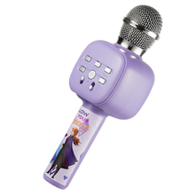 Disney Frozen Handheld Karaoke Microphone Bluetooth Mic With Speaker Micro Sd Flash Drive