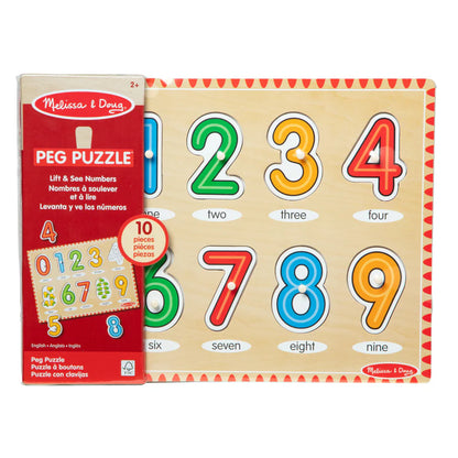 Melissa & Doug See-Inside Numbers Peg Puzzle