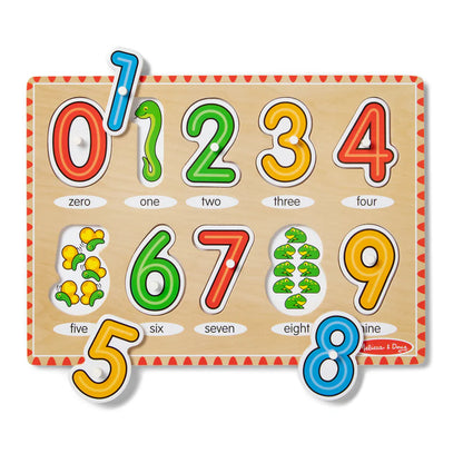Melissa & Doug See-Inside Numbers Peg Puzzle