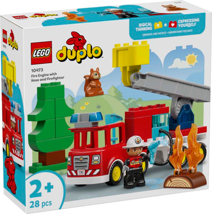 LEGO DUPLO Fire Truck with Hose and Firefighter