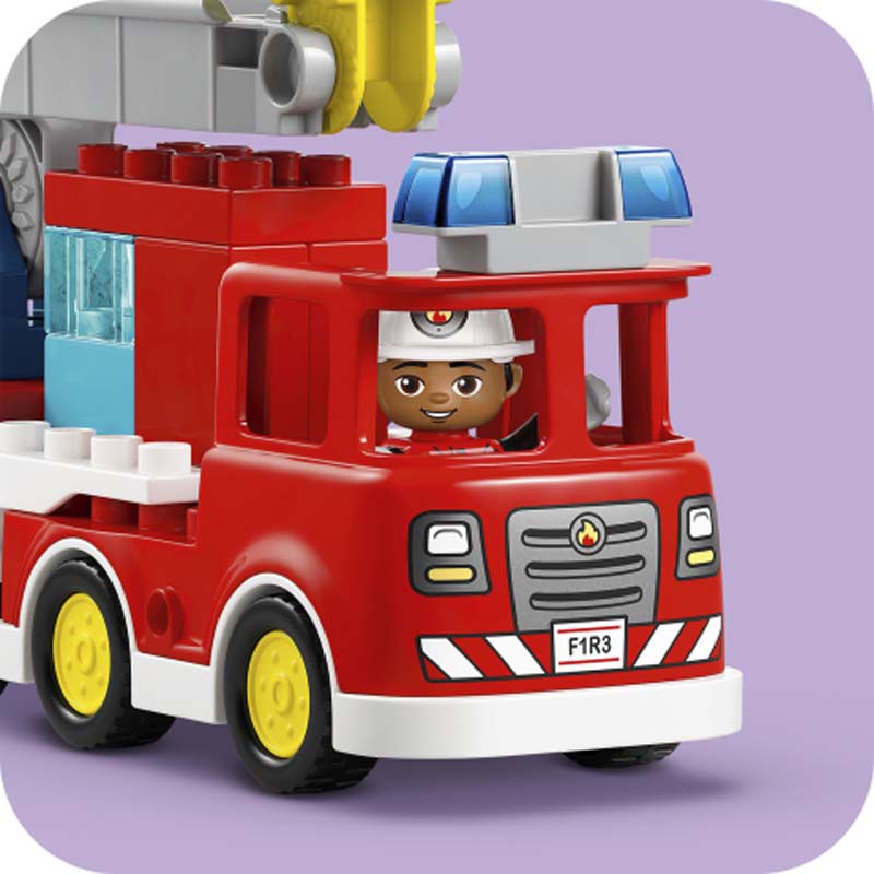 LEGO DUPLO Fire Truck with Hose and Firefighter