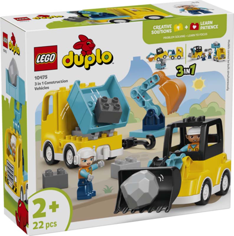 LEGO DUPLO 3 in 1 Construction Vehicles