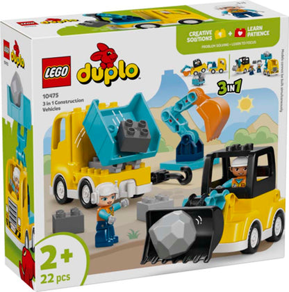 LEGO DUPLO 3 in 1 Construction Vehicles